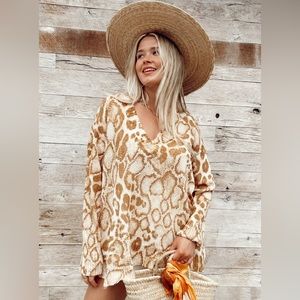 Show Me Your Mumu Sandy Cheetah Sweater size XS